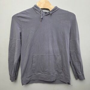 Prana Gray Long Sleeve Hoodie Pocket Sweatshirt Womens XL Outdoor Hiking Active